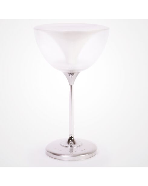 Enceinte Bluetooth lampe d'ambiance blanche - 25x14 cm