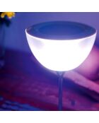 Enceinte Bluetooth lampe d'ambiance blanche - 25x14 cm