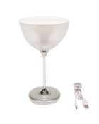 Enceinte Bluetooth lampe d'ambiance blanche - 25x14 cm