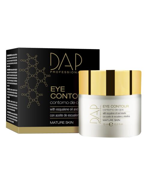 Crema para contorno de ojos con aceite de escualeno y elastina 15 ml