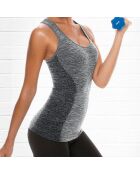 Grijze tanktop met maretak