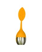 Theebal roestvrij staal + siliconen willekeurige kleuren - 12 cm