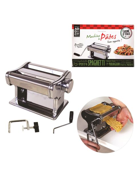 Machine à pates en Acier grise - 19x14.5x12 cm