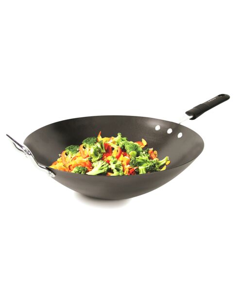 Wok induction en Acier coloris aléatoire - D.33 cm