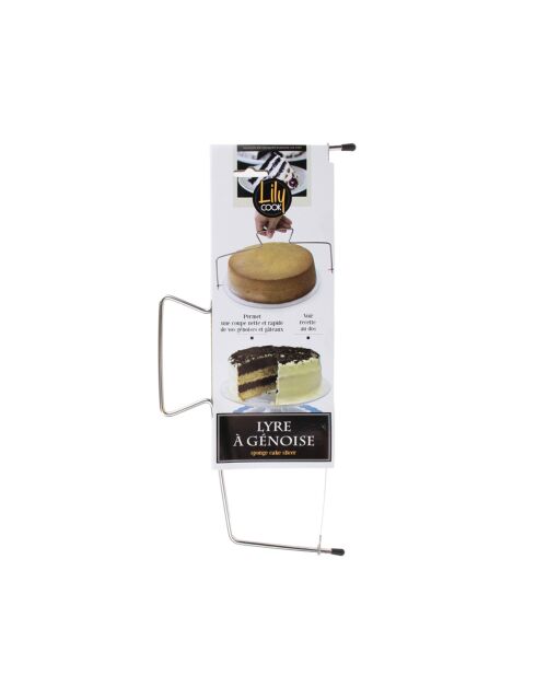 2 lyres a gâteaux inox - 33.5x15 cm