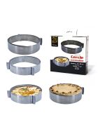 Cercle extensible en inox - D.15 cm