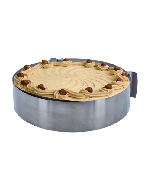 Cercle extensible en inox - D.15 cm