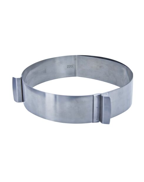 Cercle extensible en inox - D.15 cm