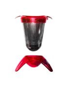 Theezetter + houder in willekeurige kleuren - 15x8,8x22 cm