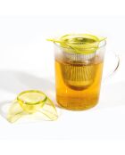 Theezetter + houder in willekeurige kleuren - 15x8,8x22 cm