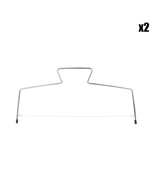 2 lyres a gâteaux inox - 33.5x15 cm