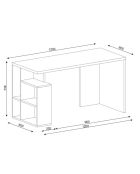 Bureau Labran cordoba/blanc - 120x74x60 cm