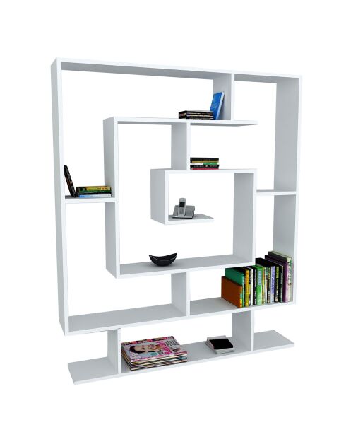 Bibliothèque Sarma blanche - 125x149.5x22 cm