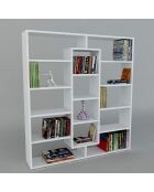 Bibliothèque Ample blanche - 125x136x22 cm