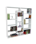 Bibliothèque Ample blanche - 125x136x22 cm