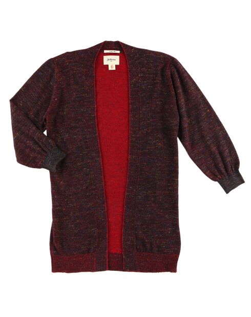 Gilet Arras en maille mélangée cerise