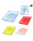 2 Boîtes à charcuterie coloris aléatoire - 22x26x4.5 cm