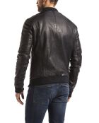 Veste en Cuir Atrato marine