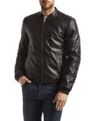 Veste en Cuir Douro marine