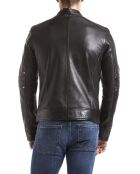 Veste en Cuir Idannus noire