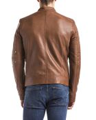 Veste en Cuir Idannus cognac