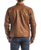 Veste en Cuir Koluton cognac