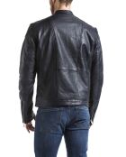 Veste en Cuir Tchar marine