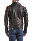 Veste en Cuir Varus marron vintage
