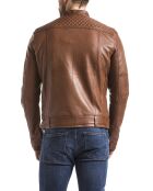 Veste en Cuir Yangtze cognac