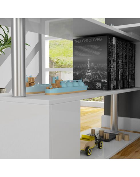Bureau Gelincik blanc - 140x73.5x60 cm