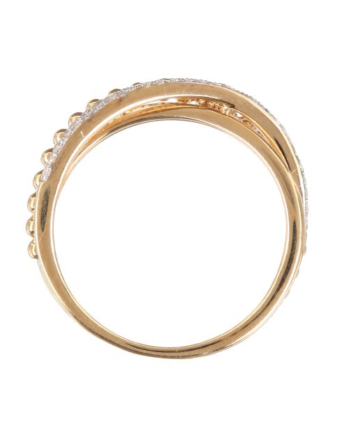 Ring Enlace-MOI Diamonds aus 0,08 Karat Gelbgold