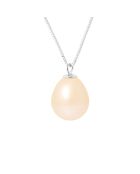 Collier Argent Perle d'Eau Douce rose