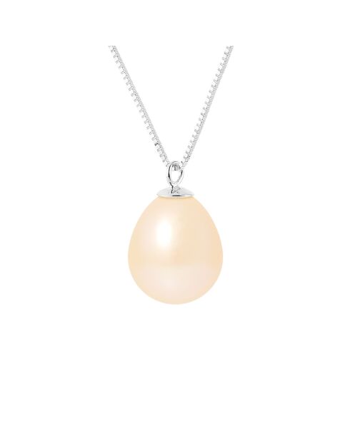Collier Argent Perle d'Eau Douce rose
