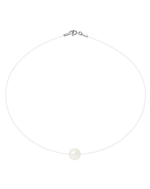 Collier Argent Perle d'Eau Douce blanche