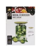 Récipient et louche transparent - 5 L