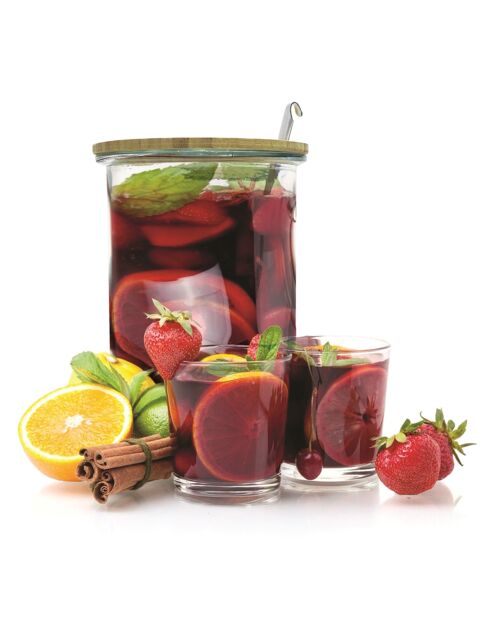 Transparante container en pollepel - 5 L