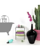 Table basse/chevet Atina fumé transparent - 32x29x45 cm