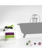 Table basse/chevet Atina transparente - 32x29x45 cm
