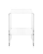 Table basse/chevet Atina transparente - 32x29x45 cm