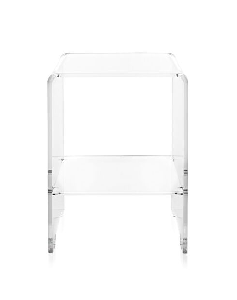 Table basse/chevet Atina transparente - 32x29x45 cm