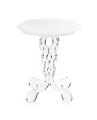 Table basse Arabesque blanche - D.36xH.42 cm