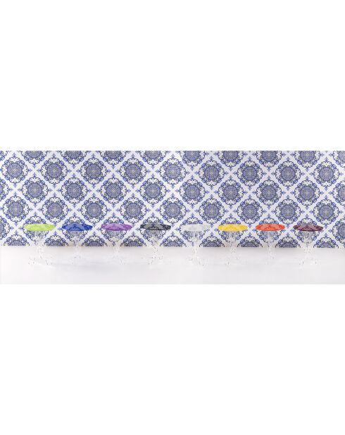 Arabesque blauwe salontafel - D.36xH.42 cm