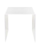 Table basse/chevet 80's blanche - 55x44x56 cm
