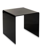 Table basse/chevet 80's noire - 55x44x56 cm