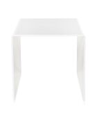 Table basse/chevet 80's blanche - 40x40x40 cm