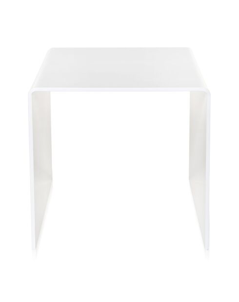 Mesita de mesa/mesita de noche blanca de los 80 - 40x40x40 cm