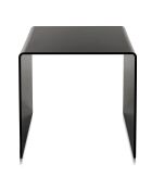 Table basse/chevet 80's noire - 40x40x40 cm