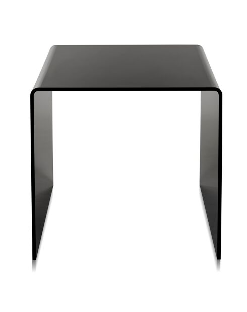 Table basse/chevet 80's noire - 40x40x40 cm