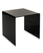 Table basse/chevet 80's noire - 40x40x40 cm