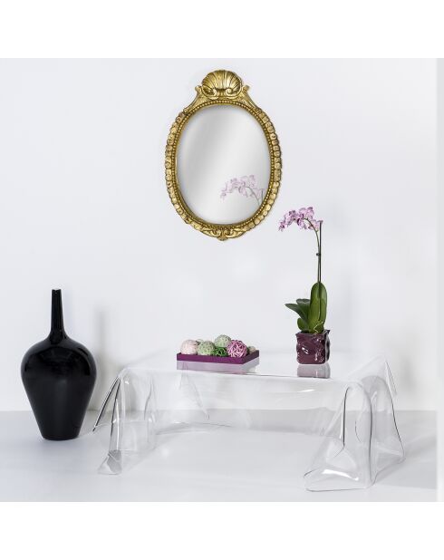 Table basse Drapé transparente - 120x80x41 cm